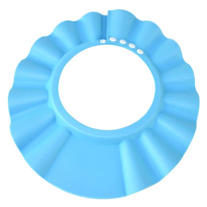 KOMIDK Soft Adjustable Baby Shower Cap - Head Visor for Washing Hair, Bathing Protection - Bath Cap for Toddler, Kids, Children (Blue) - Image 2